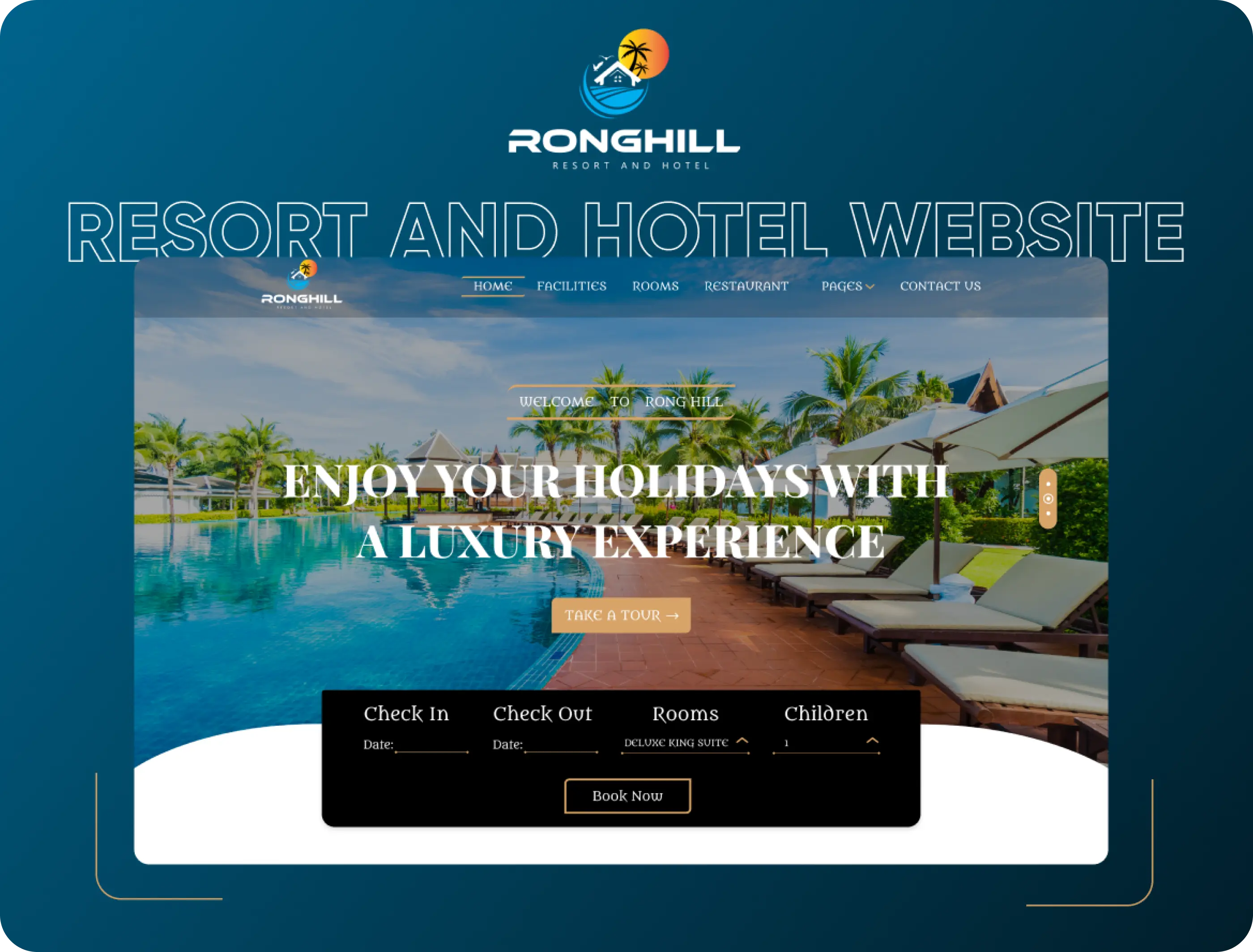 RONGHILL - Resort & Hotel Website UI V1.0